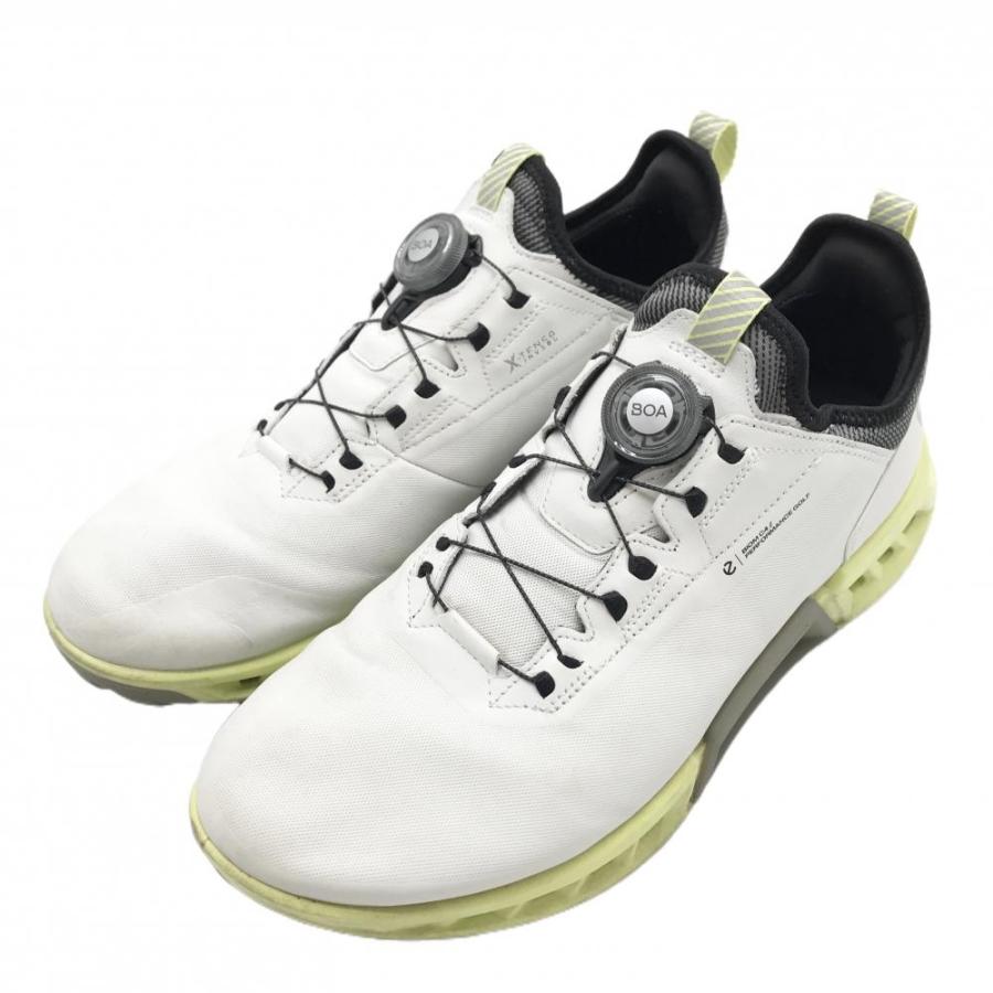 ecco（エコー） ゴルフシューズ 白×イエロー系 13042411007 BIOM C4