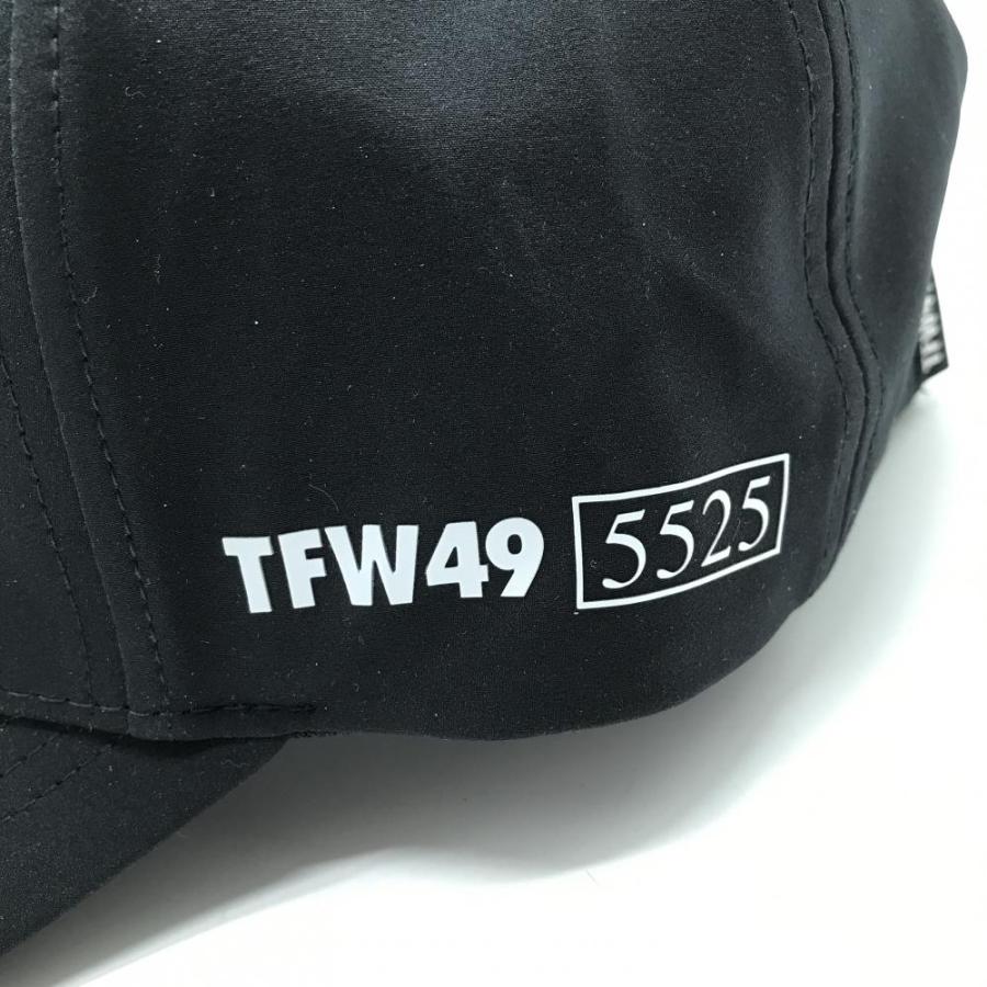 TFW49 【新品】TFW49×5525 キャップ 黒×白 ロゴプリント F ゴルフ