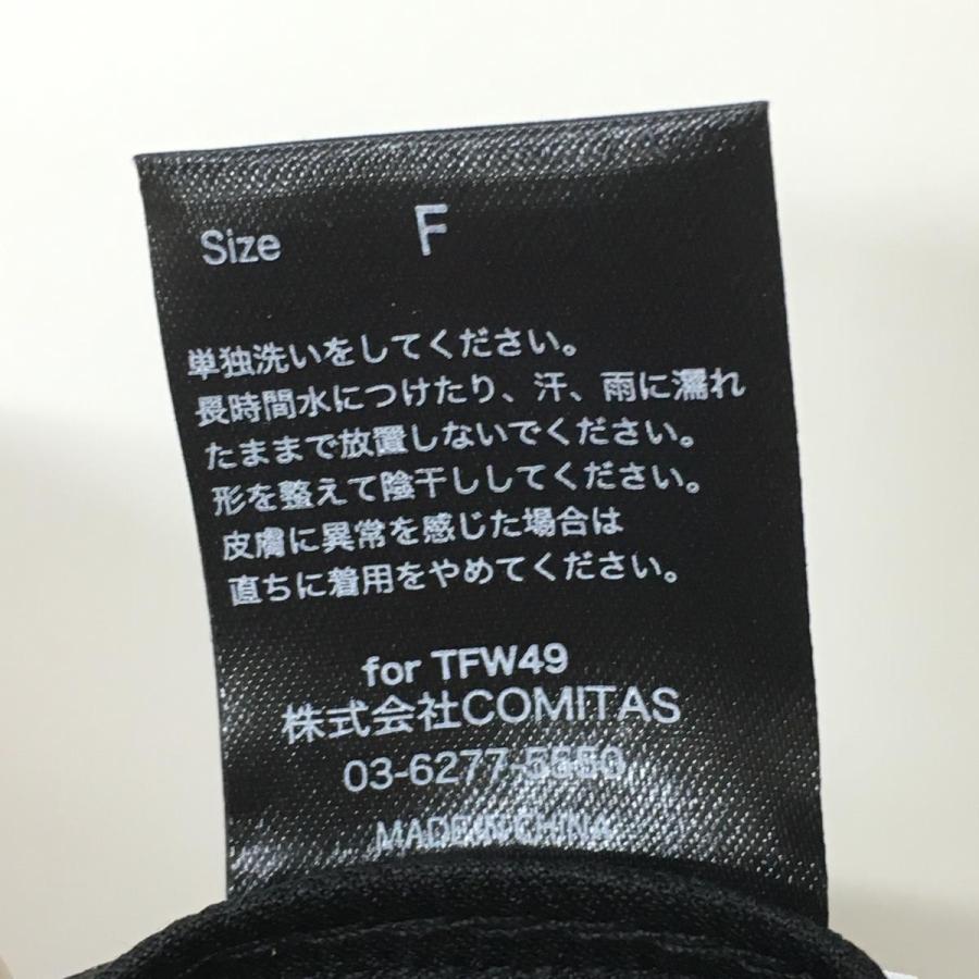 TFW49 【新品】TFW49×5525 キャップ 黒×白 ロゴプリント F ゴルフ