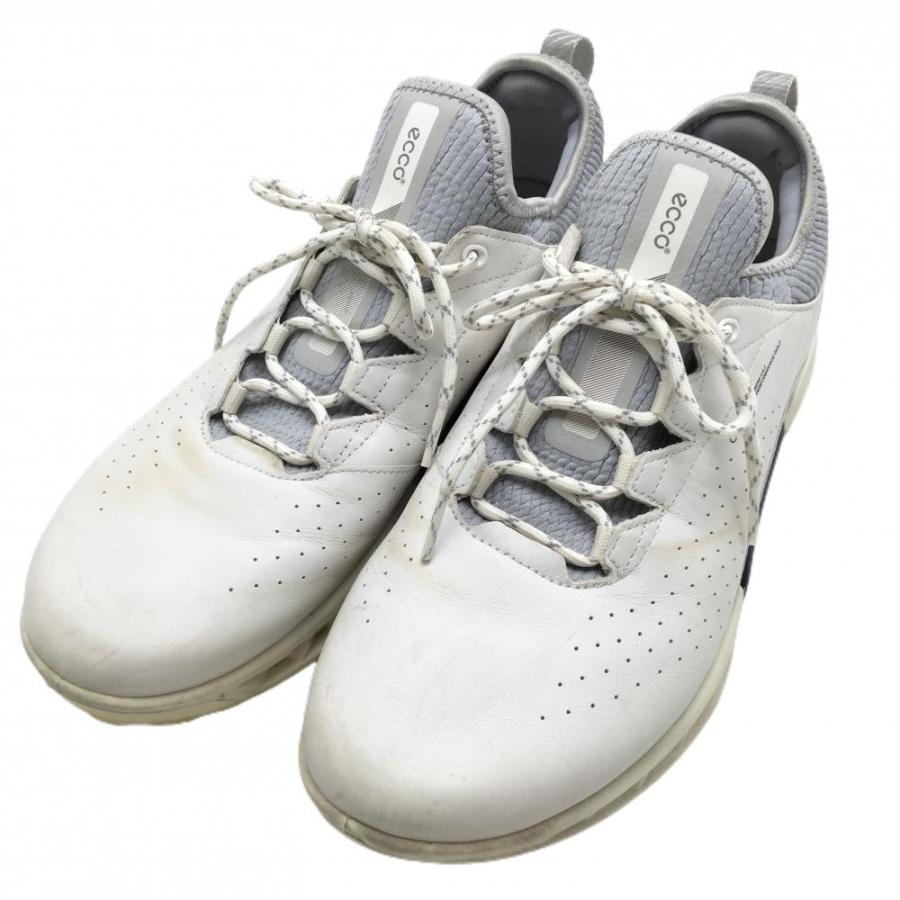 ECCO ゴルフシューズ ホワイト　37 WEB限定】ECCO Golf S-Three GTX 本革 メンズ ゴルフシューズ （WHITE