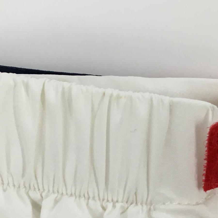 【美品】ニューバランス レインウェア(2WAYワンピース×レッグカバー) ネイビー×白 レディース 1(M) ゴルフウェア New Balance_9