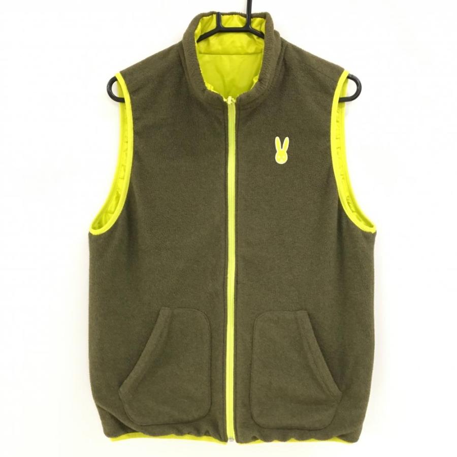 Jack Bunny!!（ジャックバニー） 中綿ジャケット カーキ×イエロー系
