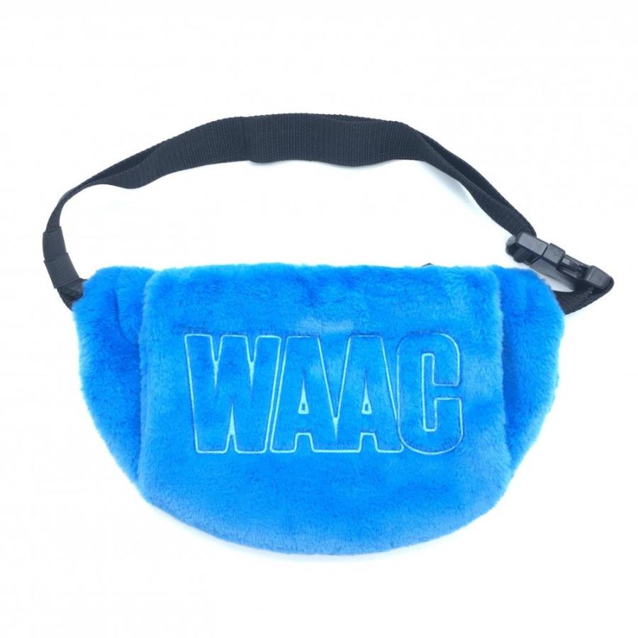 WAAC 【超美品】ワック ハンドウォーマー ブルー ファー ウエスト
