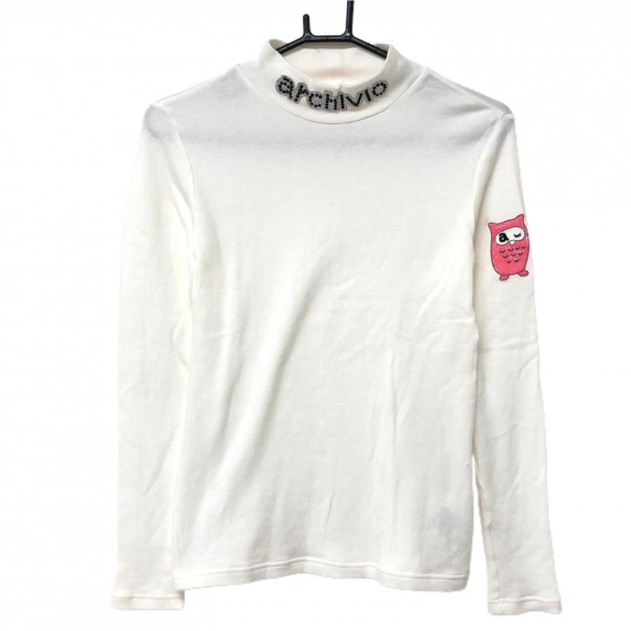 archivio - coco 未使用品 アルチビオ archivio レディース インナー 40(L) 白 ホワイト 春夏 ハイネック モックネック UVカット 速乾 未使用品 レディース アルチビオ archivio インナー 40(L) 白 ホワイト