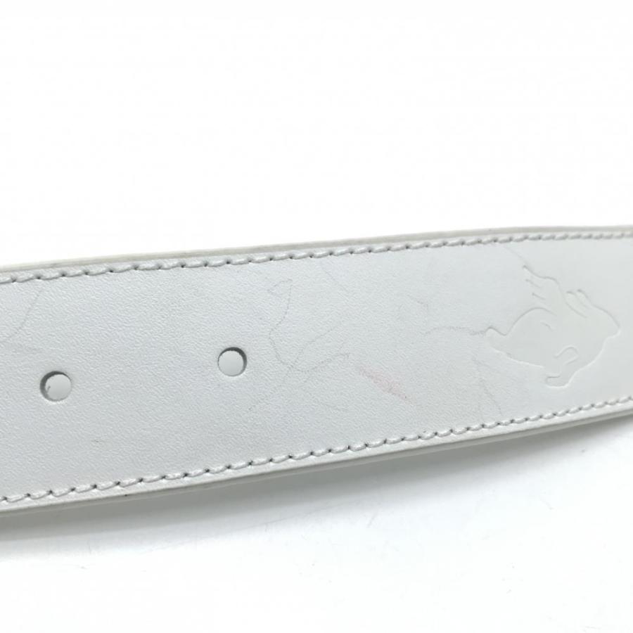 PEARLY GATES（パーリーゲイツ） ベルト 白×ネイビー 立体ロゴ