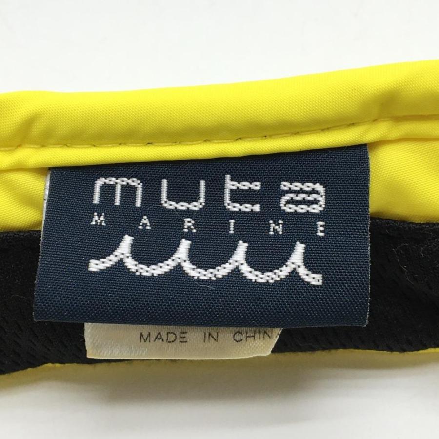 muta MARINE（ムータマリン） サンバイザー イエロー ロゴ 57-59cm