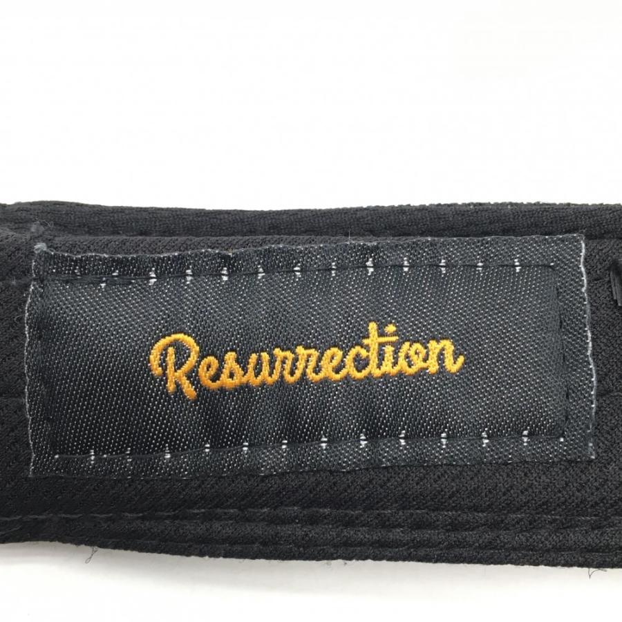 Resurrection レザレクション サンバイザー 黒×ライトブラウン系