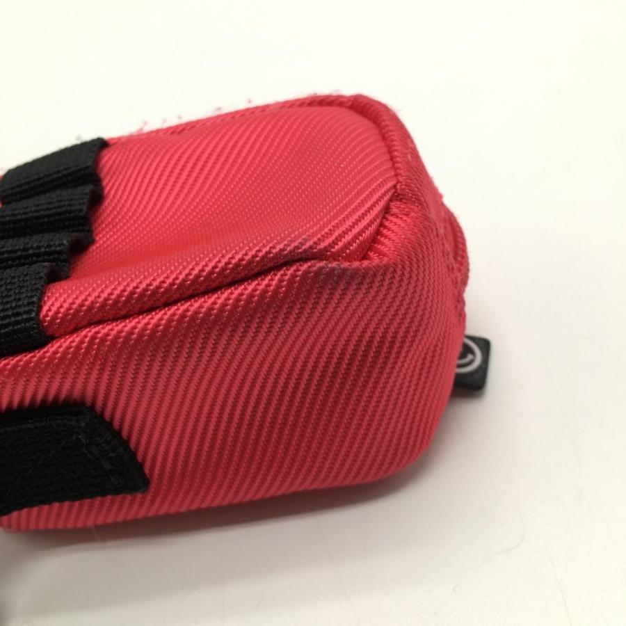 PEARLY GATES（パーリーゲイツ） ボールポーチ レッド×黒 ニコちゃん