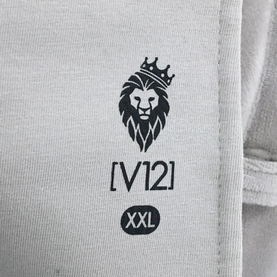 V12（ヴィ・トゥエルヴ） 【新品】V12 パンツ ライトグレー×白 表起毛
