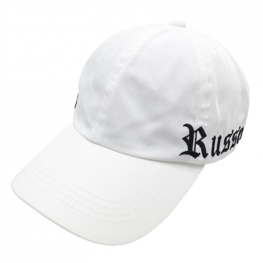 Russeluno（ラッセルノ） 【美品】ラッセルノ キャップ 白×黒 ロゴ