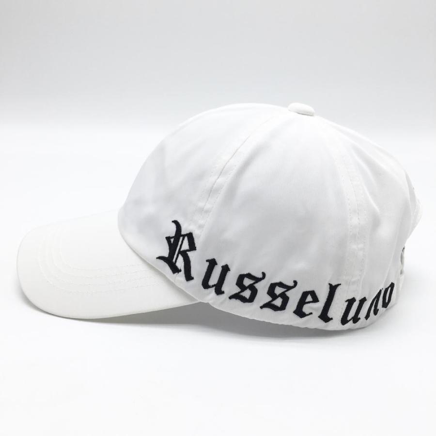 Russeluno（ラッセルノ） 【美品】ラッセルノ キャップ 白×黒 ロゴ