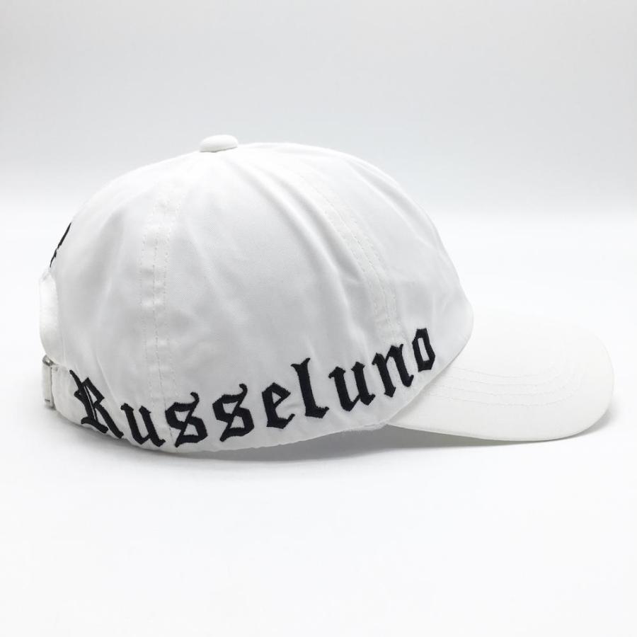 Russeluno（ラッセルノ） 【美品】ラッセルノ キャップ 白×黒 ロゴ
