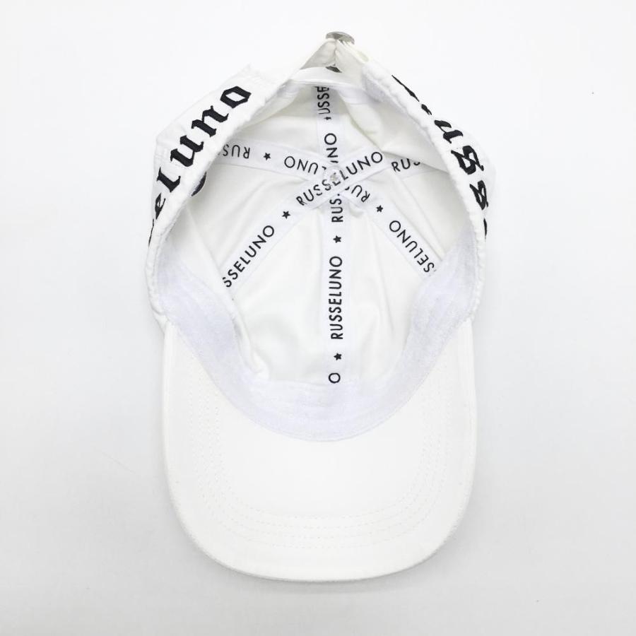 Russeluno（ラッセルノ） 【美品】ラッセルノ キャップ 白×黒 ロゴ