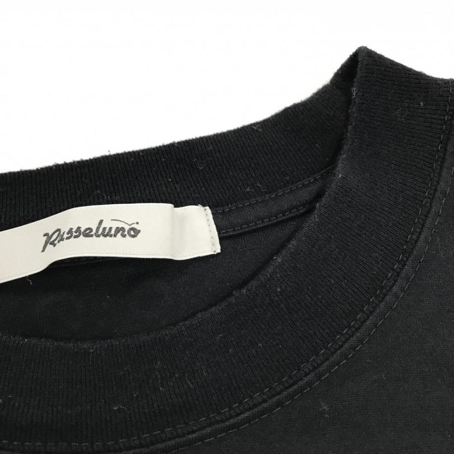 Russeluno（ラッセルノ） 【美品】ラッセルノ Tシャツ 黒 綿100