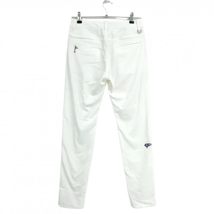 【新品】ビームスゴルフ コーデュロイパンツ 白 ポケット口刺しゅう ストレッチ  レディース S ゴルフウェア BEAMS GOLFの画像