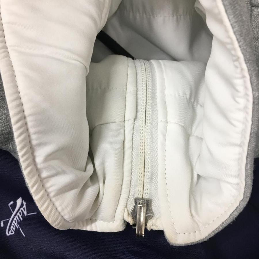 adidas（アディダス） リバーシブル中綿ジャケット ネイビー×グレー 総
