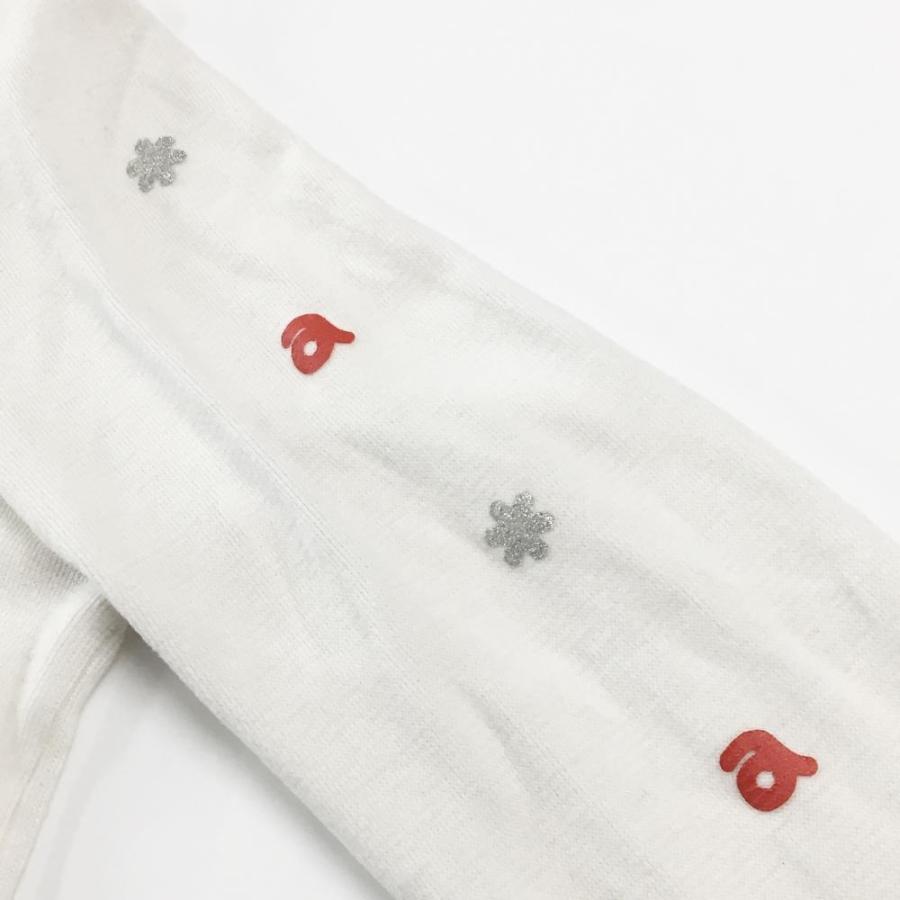 archivio（アルチビオ） 長袖ハイネックシャツ 白 袖ロゴ 微起毛