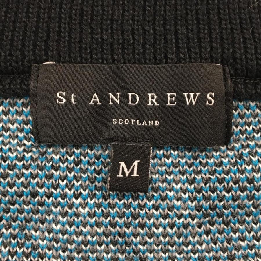 【新品未使用】St ANDREWS セントアンドリュース　千鳥柄　レディース　黒 St ANDREWS 【超美品】セントアンドリュース セーター 黒×ブルー 千鳥