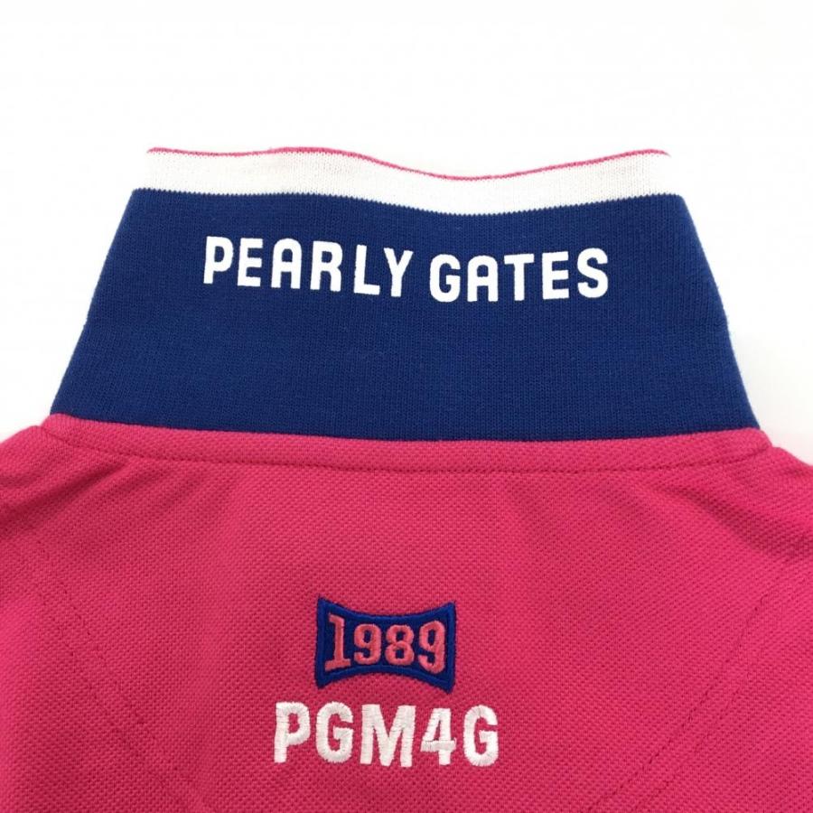 パリーゲイツ♡ノースリーブトップス サイズ：2 PGG PEARLY GATES パーリーゲイツ 襟付 ノースリーブTシャツ