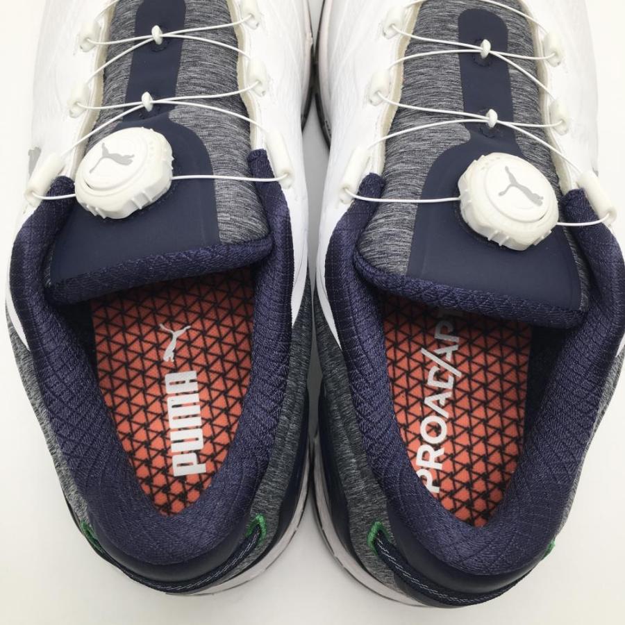 PUMA（プーマ） 【超美品】プーマ ゴルフシューズ 白×ネイビー 377526 