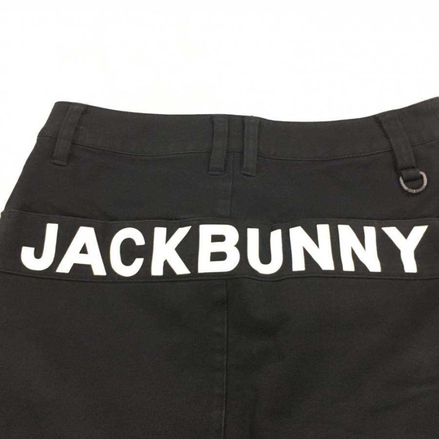 Jack Bunny!!（ジャックバニー） スカート 黒×白 後ロゴプリント 内側