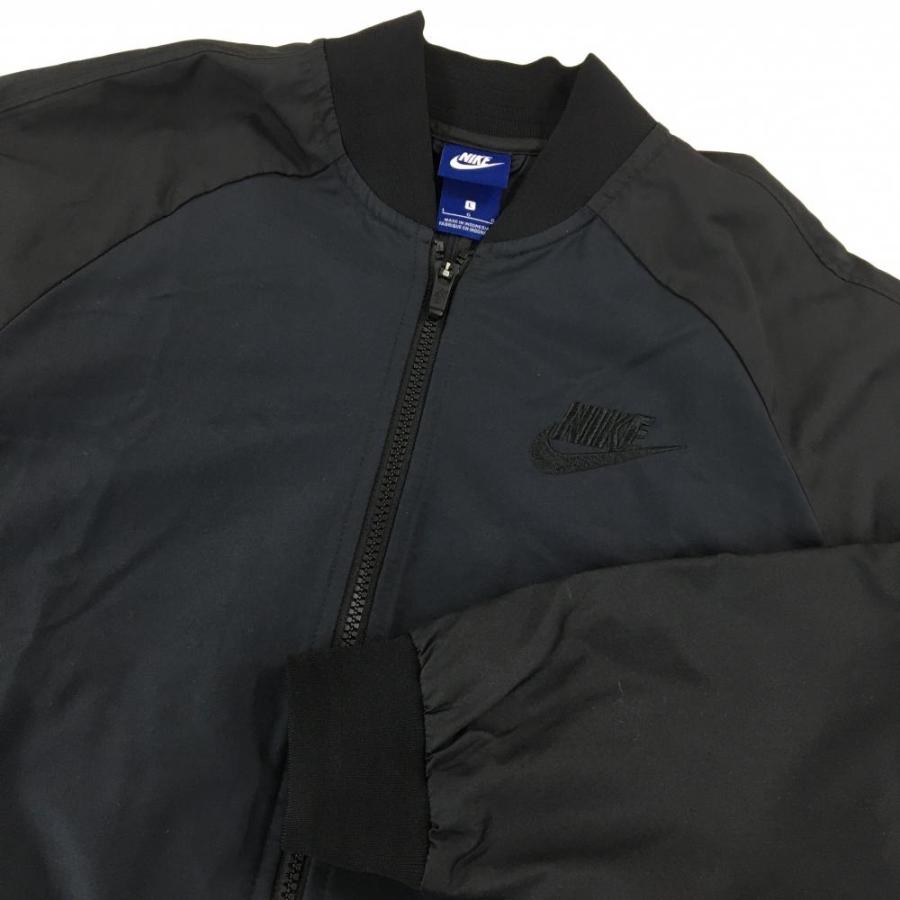 NIKE（ナイキ） 【超美品】ナイキ ジャケットブルゾン 黒 ロゴ刺しゅう