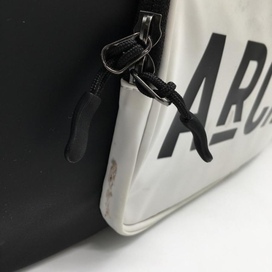 archivio（アルチビオ） ロッカーバッグ 黒×白×ライトグリーン ビッグ