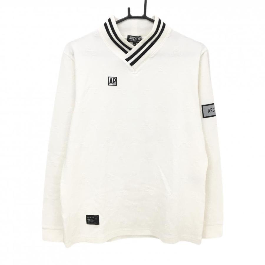 archivio（アルチビオ） 【美品】アルチビオ 長袖シャツ アイボリー×黒