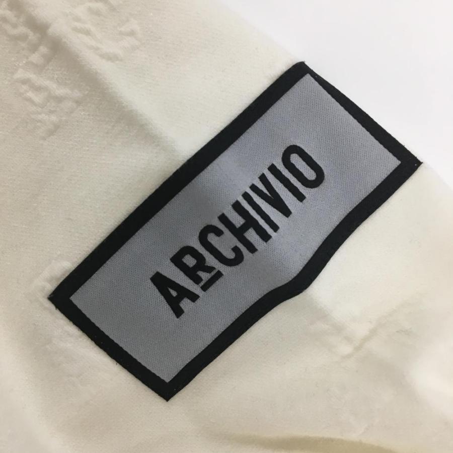 archivio（アルチビオ） 【美品】アルチビオ 長袖シャツ アイボリー×黒