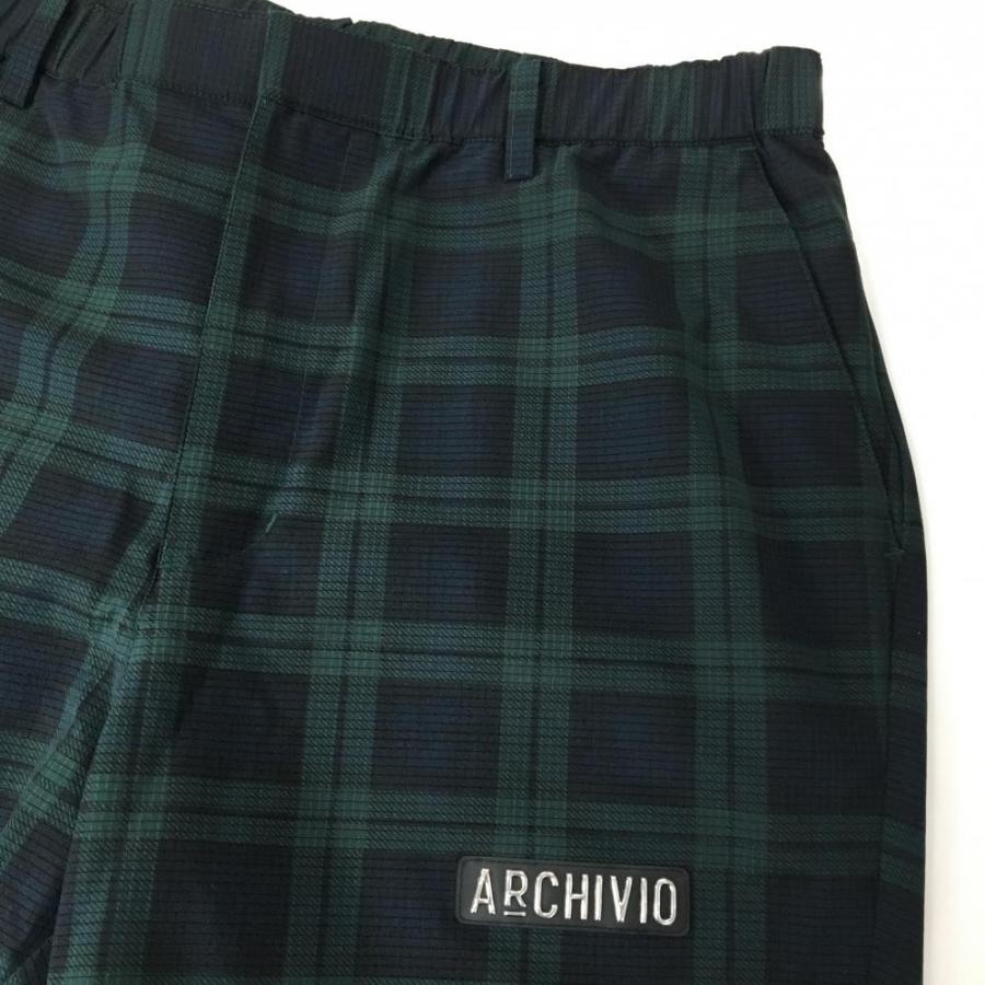 アルチビオarchivio ゴルフ メンズ ハーフパンツ46チェック柄【未使用】 archivio（アルチビオ） 【超美品】アルチビオ ハーフパンツ グリーン