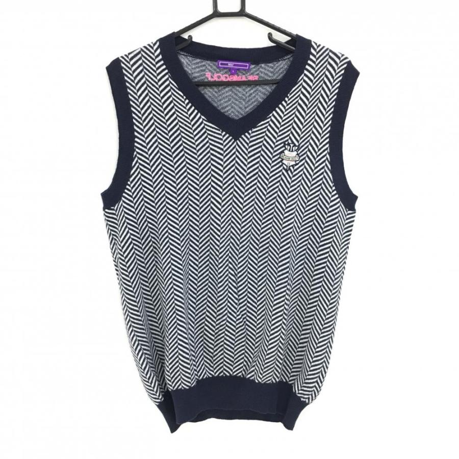 【新品タグ付】BEAMS GOLF ロゴ プリント ベスト L BEAMS GOLF（ビームス ゴルフ） 【美品】ビームスゴルフ ニットベスト