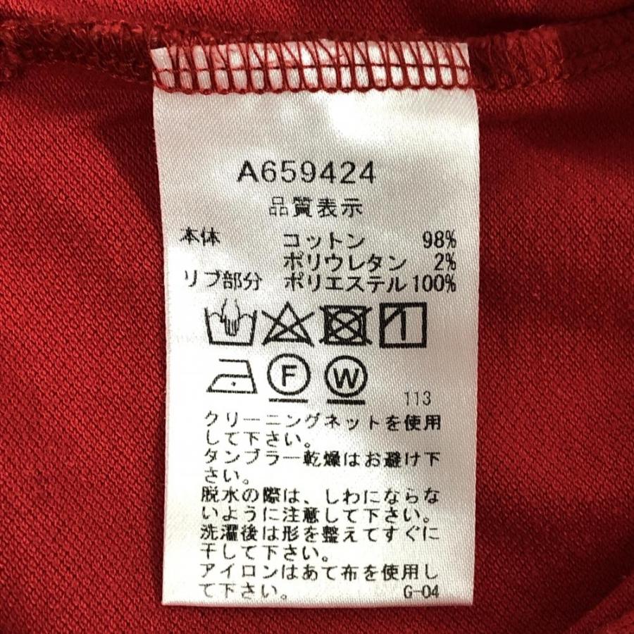 archivio（アルチビオ） ノースリーブポロシャツ レッド×白 ワッペン