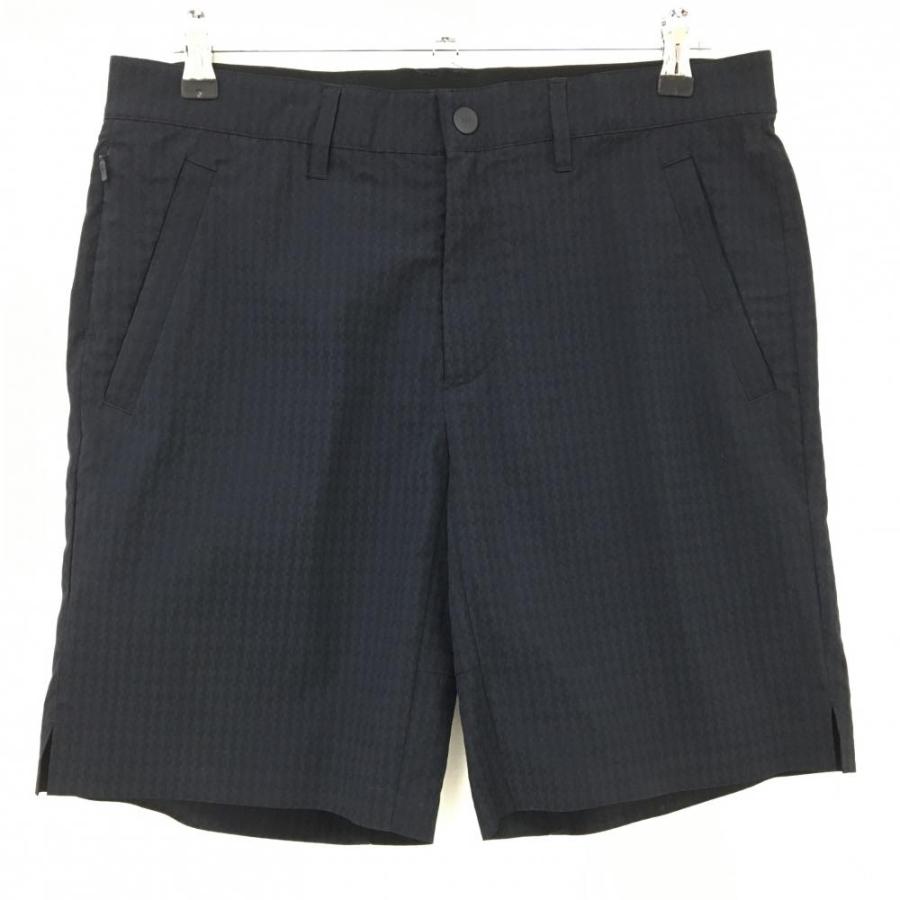 PGG 【美品】PGGパーリーゲイツ ハーフパンツ ネイビー 総柄織生地 