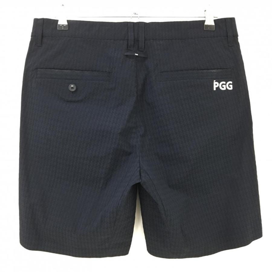 新品　PGG ピージージー　ハーフパンツ　サイズ　5 PGG 【美品】PGGパーリーゲイツ ハーフパンツ ネイビー 総柄織生地