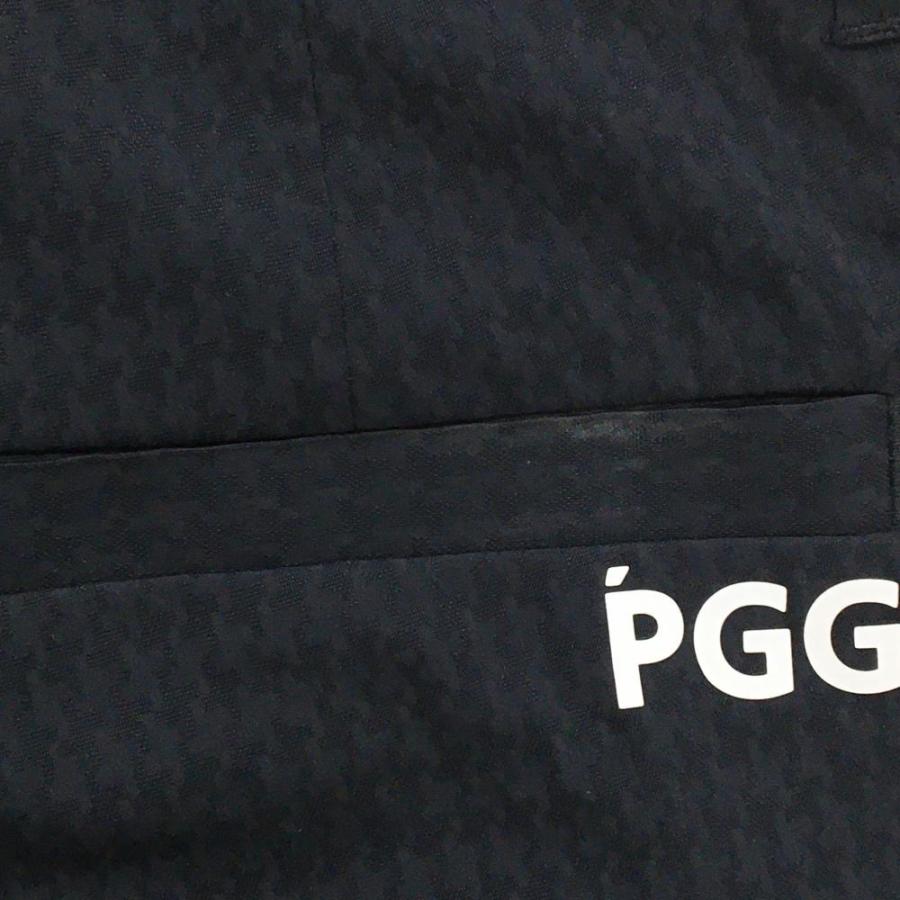 PGG 【美品】PGGパーリーゲイツ ハーフパンツ ネイビー 総柄織生地