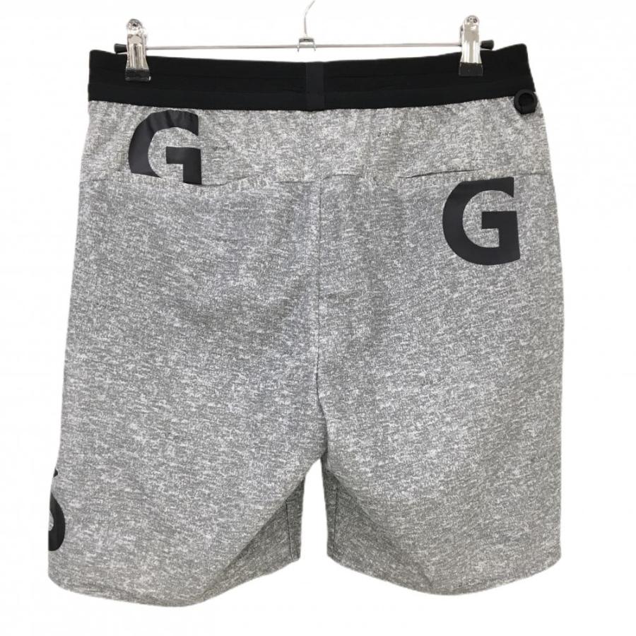 PGG 【超美品】PGGパーリーゲイツ ハーフパンツ 杢グレー×黒 ロゴ