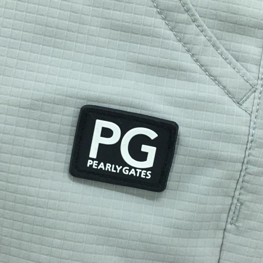パーリーゲイツ パンツ ゴルフウェア 24aw プリントロゴ サイズ4 PEARLY GATES（パーリーゲイツ） ハーフパンツ グレー シリコンロゴ