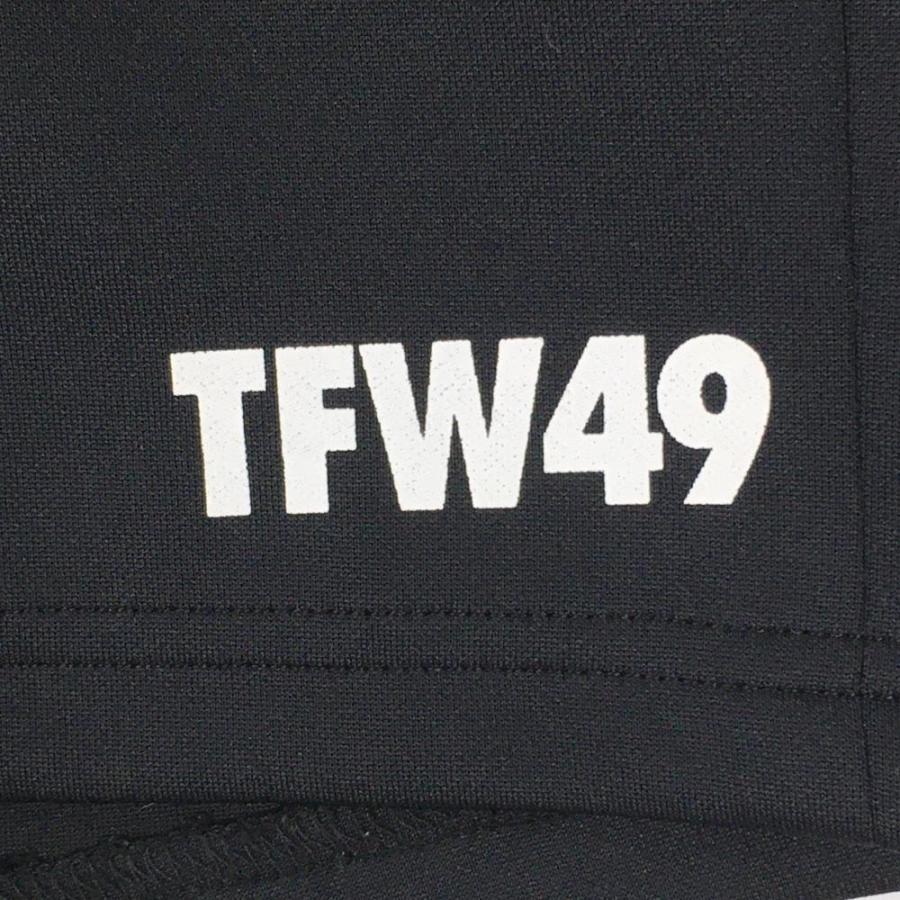 TFW49 【美品】TFW49 スカート 黒 内側インナーパンツ 裾ロゴ