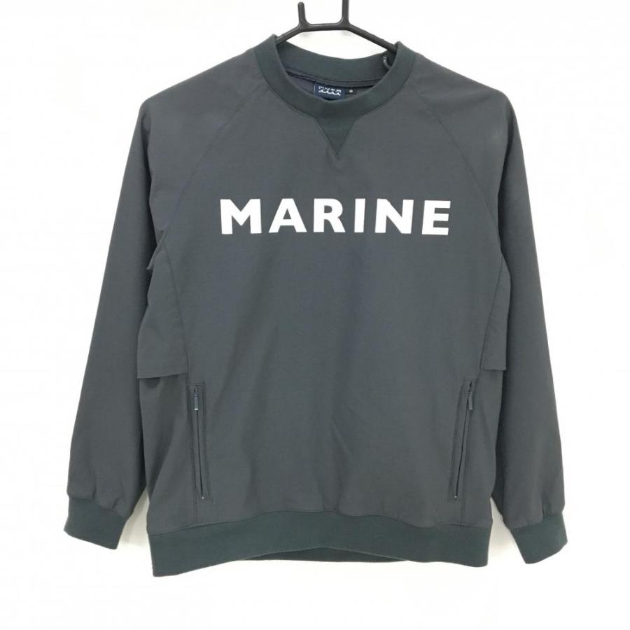 値下げ！【新品未使用】muta MARINE ブルゾン 黒 M ゴルフ muta MARINE（ムータマリン） スニード グレー×白 一部裏メッシュ