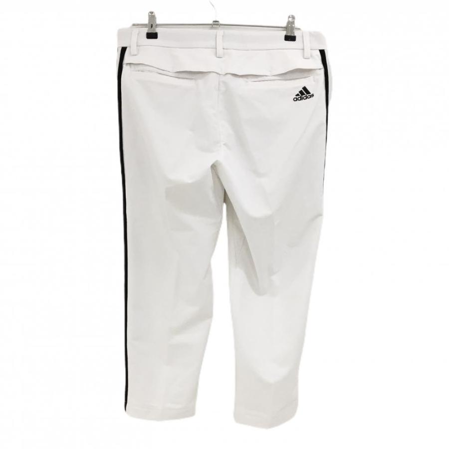 adidas（アディダス） 【美品】アディダス 半端丈パンツ 白×黒 サイド3
