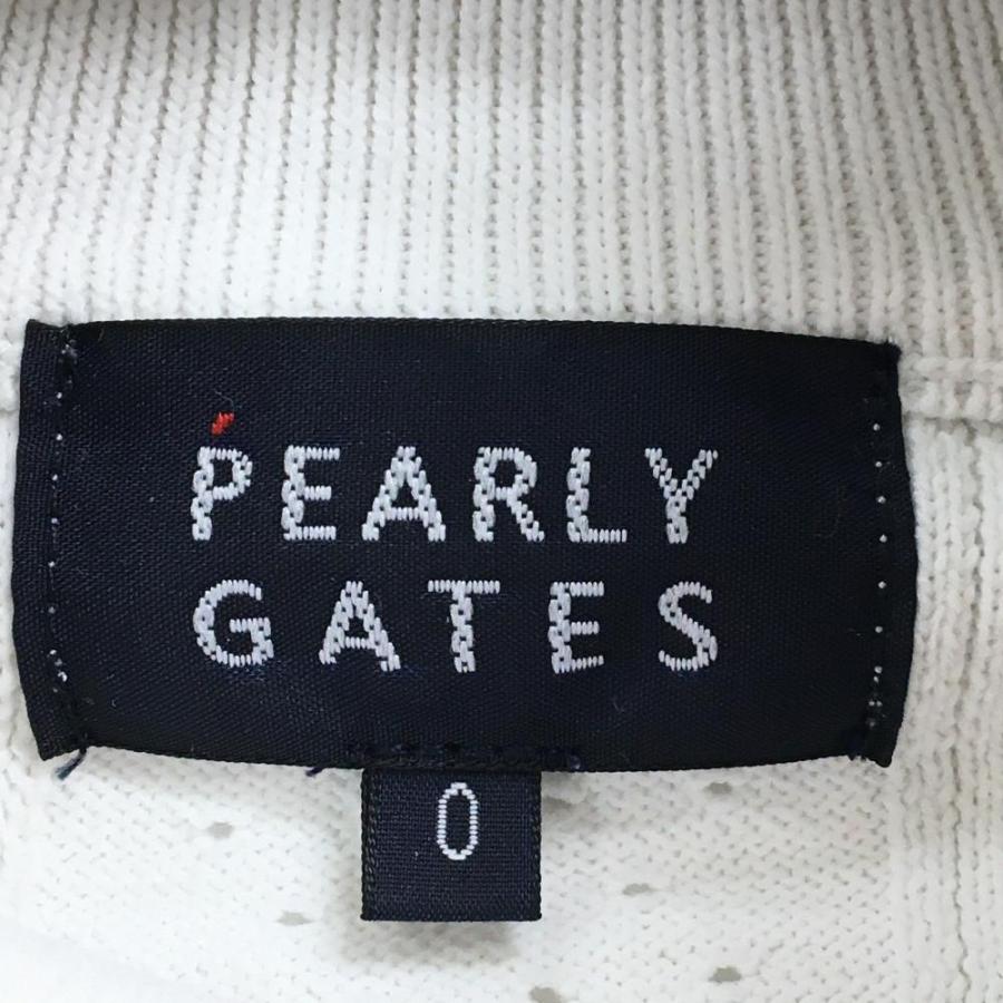 PEARLY GATES（パーリーゲイツ） ハイネックセーター 白 ニット 一部