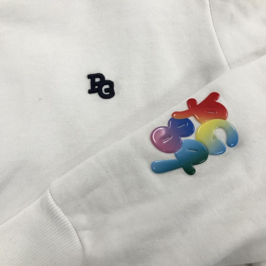 【美品】パーリーゲイツ トレーナー 白 35周年 ニコちゃん スウェット  レディース 1(M) ゴルフウェア 2024年モデル PEARLY GATESの画像