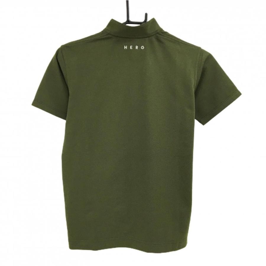 HERG1（エルグワン） 【超美品】エルグワン 半袖ポロシャツ グリーン