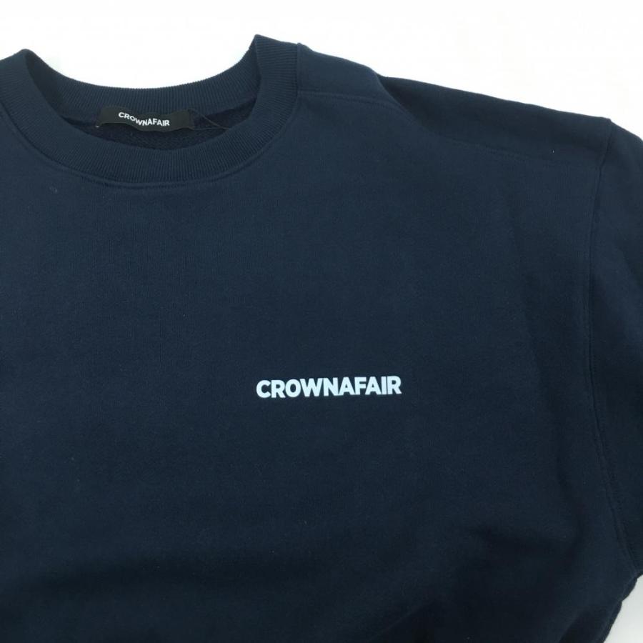 【新品】クラウンフェア トレーナー ネイビー スウェット コットン100％ メンズ L ゴルフウェア CROWNAFAIR 新品】クラウンフェア トレーナー ネイビー スウェット コットン100