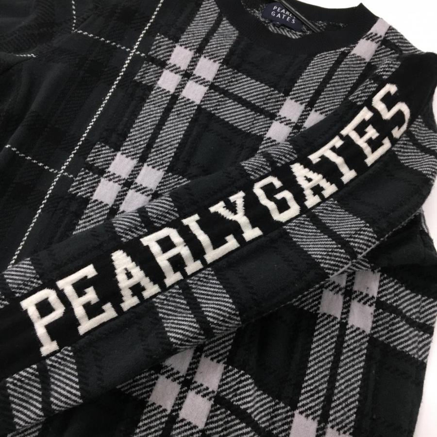 PEARLY GATES（パーリーゲイツ） セーター ダークグリーン×白系×黒
