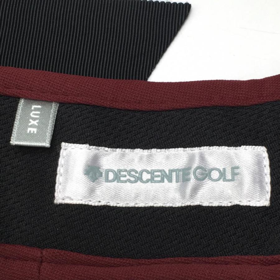 DESCENTE GOLF 【超美品】デサントゴルフ サンバイザー ボルドー LUXE
