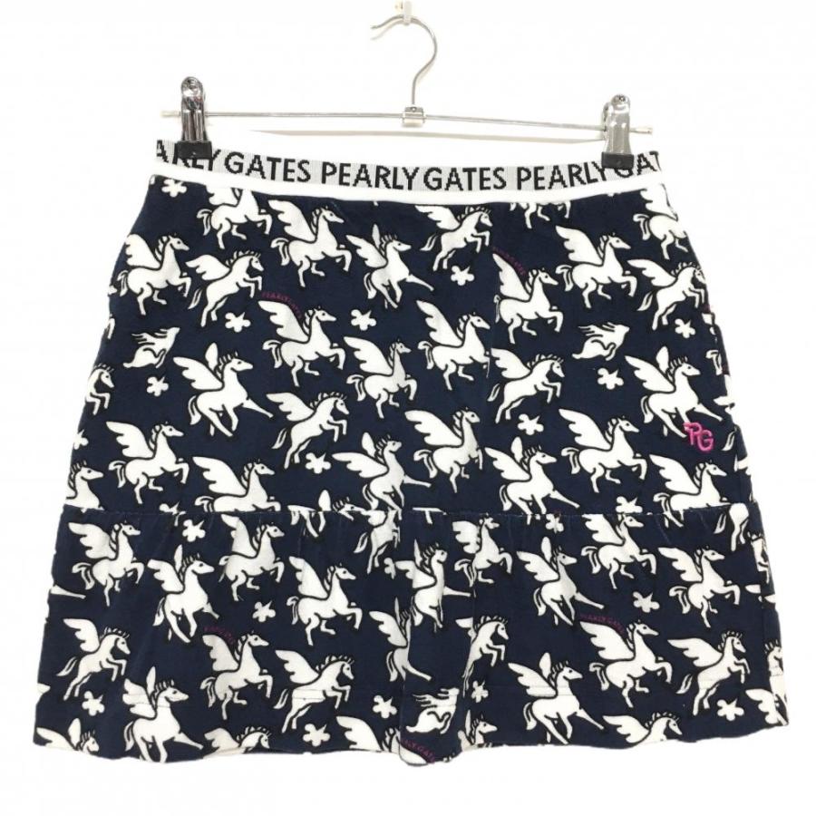 PEARLY GATES ペガサス柄 スカート ネイビー PEARLY GATES（パーリーゲイツ） 【新品】パーリーゲイツ スカート