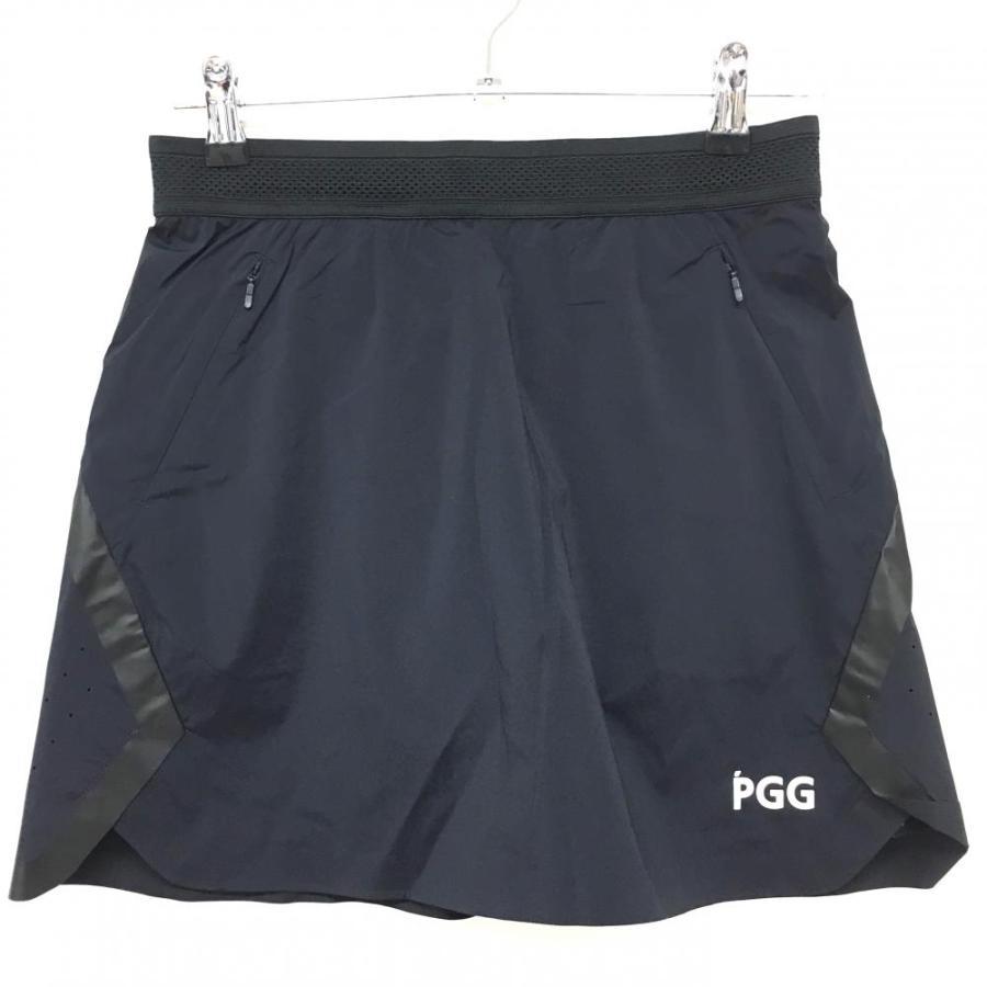 パーリーゲイツスカートタグなし新品 新品】PGGパーリーゲイツ スカート ダークネイビー×白 斜めボーダー