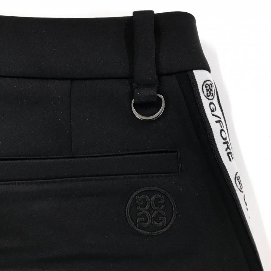 新品未使用 G/FORE ジーフォア レディース パンツ 裏起毛 XSサイズ G/FORE（ジーフォア） 【未使用品】ジーフォア パンツ 黒×白 サイド