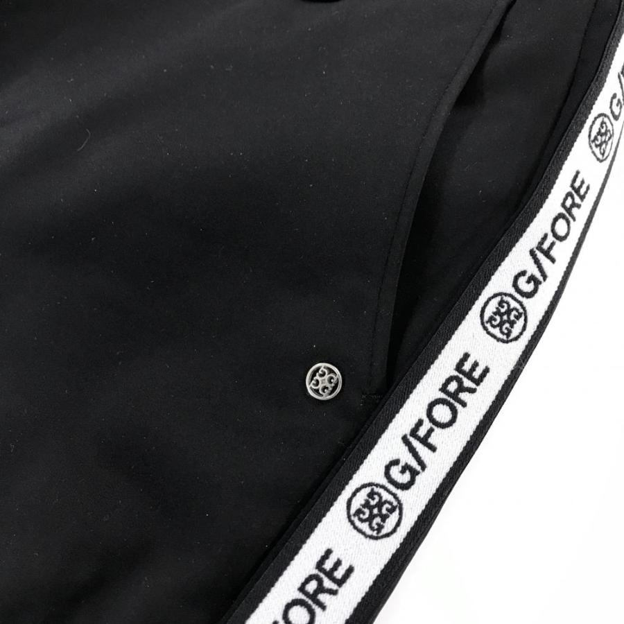 G/FORE（ジーフォア） 【未使用品】ジーフォア パンツ 黒×白 サイド
